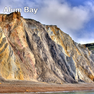Logo for Alum Bay - part of the Coastal Trail